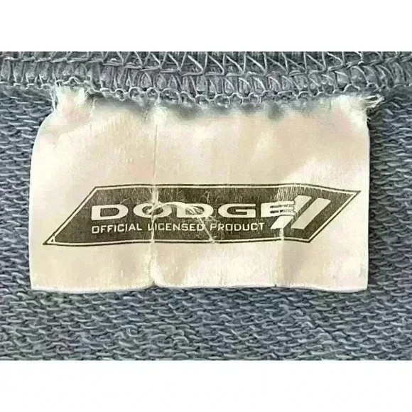 Dodge Wms M Charger Graphic Pullover Sweatshirt Blue Cropped Classic Car Muscle - Picture 12 of 15